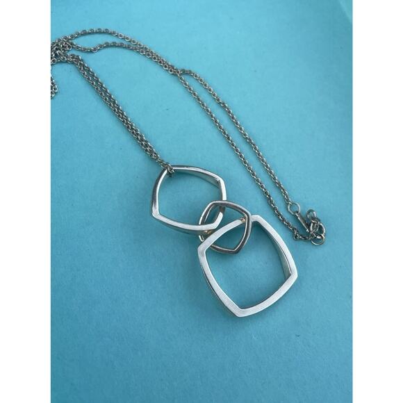 Tiffany & Co. Triple Torque Frank Gehry Pendant Necklace Silver Drop Dangle 925 - Picture 2 of 12